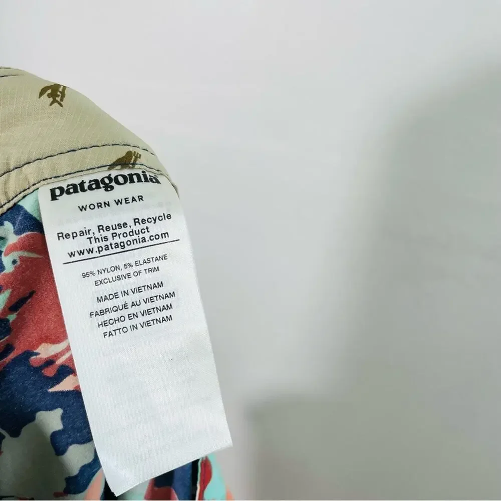 Patagonia Multicolored Botanical Reef Unlined Swim Board Shorts Trunks 38